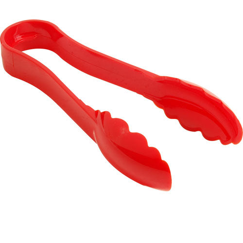 6TGS404 Cambro - Scallop Red Plastic Tongs 6 6TGS404 Cambro - Scallop Red Plastic Tongs 6